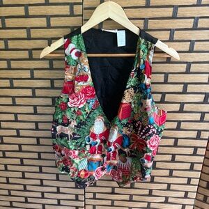 Ivy‎ Club Classics Christmas Vest Size Small